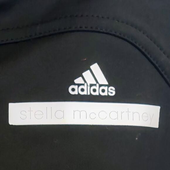 Stella McCartney For Adidas Black Capri Legging, White piping/Zippers Size S. - Picture 3 of 7